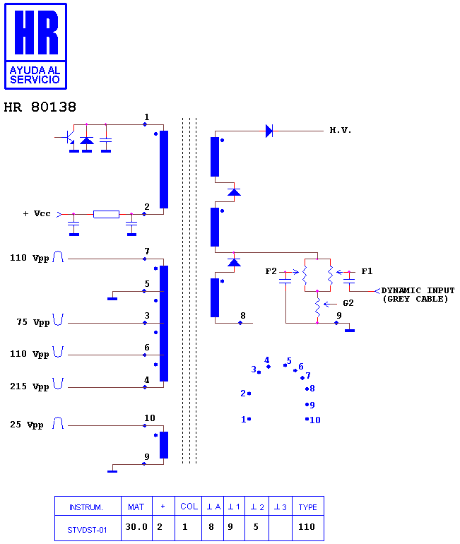 Schematic diagram for HR 80138