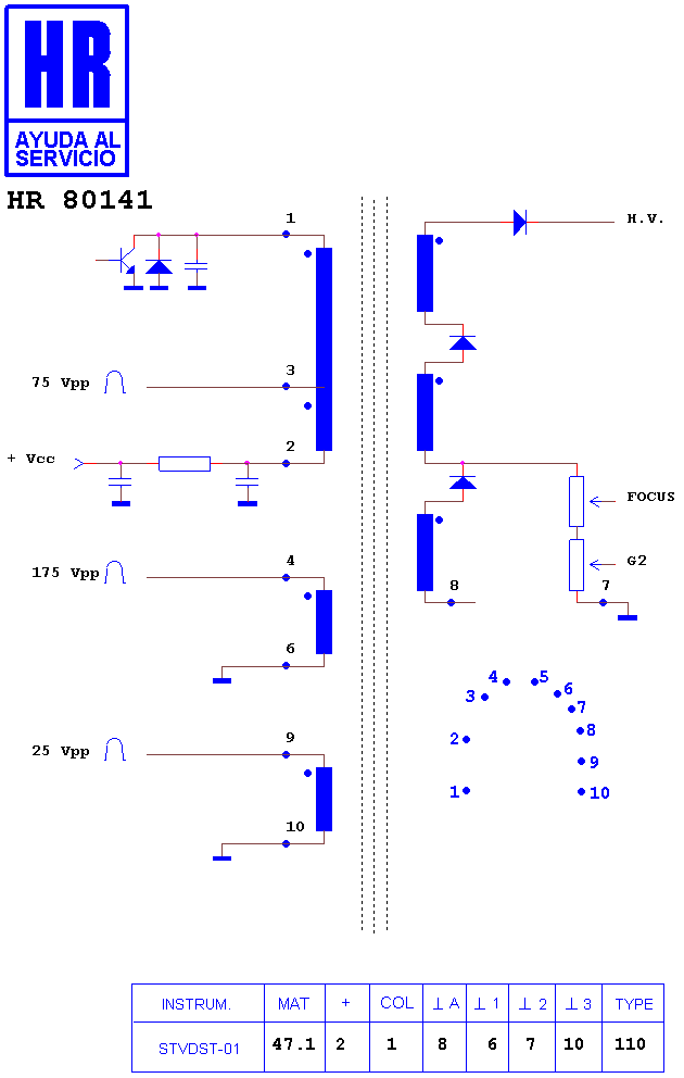 Schematic diagram for HR 80141