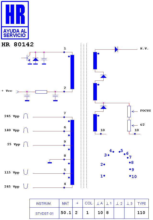 Schematic diagram for HR 80142