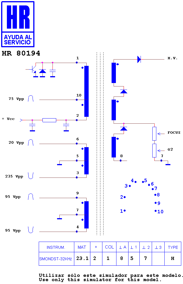 Schematic diagram for HR 80194