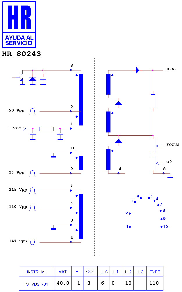 Schematic diagram for HR 80243
