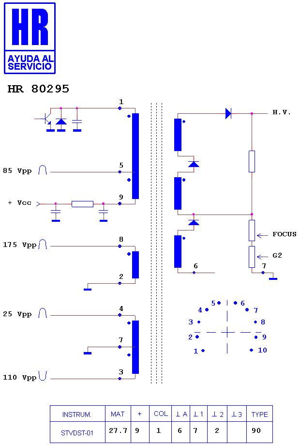 Schematic diagram for HR 80295