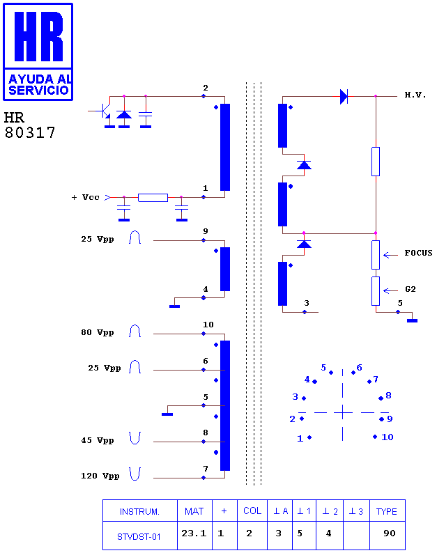 Schematic diagram for HR 80317