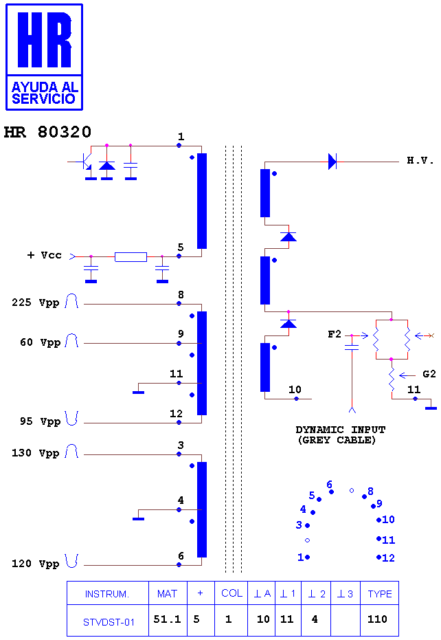 Schematic diagram for HR 80320