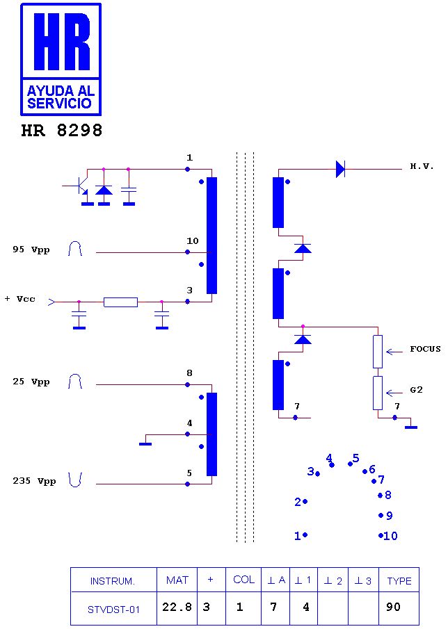 Schematic diagram for HR 8298