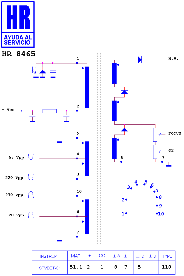 Schematic diagram for HR 8465