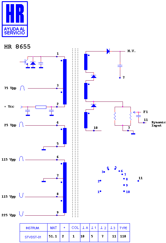 Schematic diagram for HR 8655