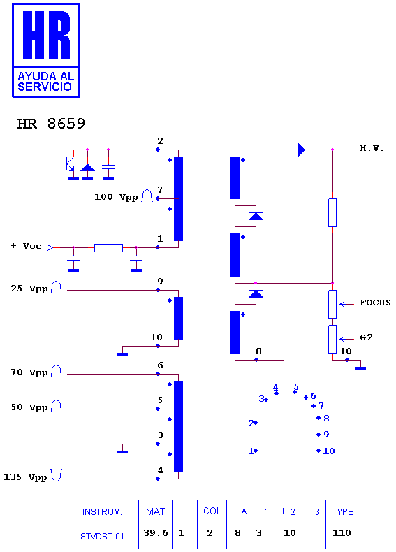 Schematic diagram for HR 8659