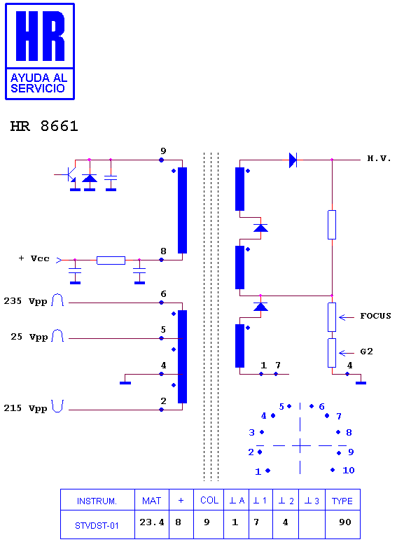 Schematic diagram for HR 8661