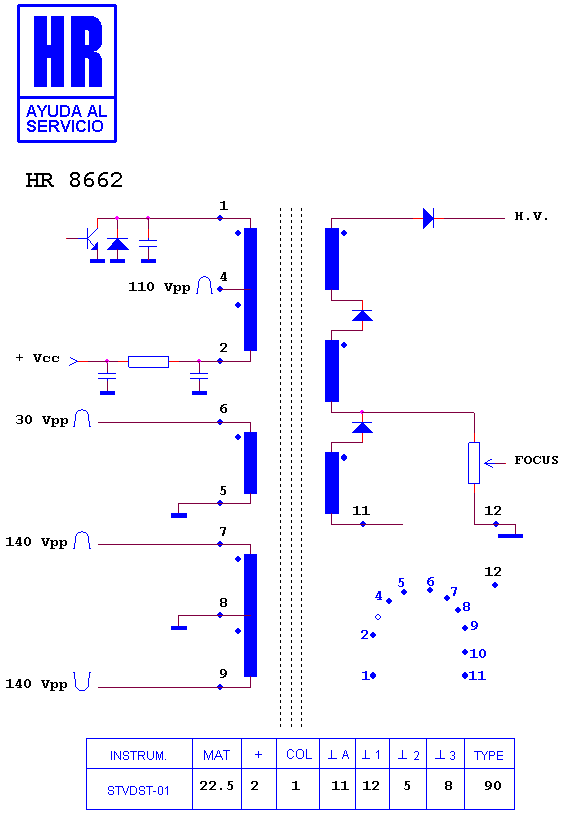 Schematic diagram for HR 8662