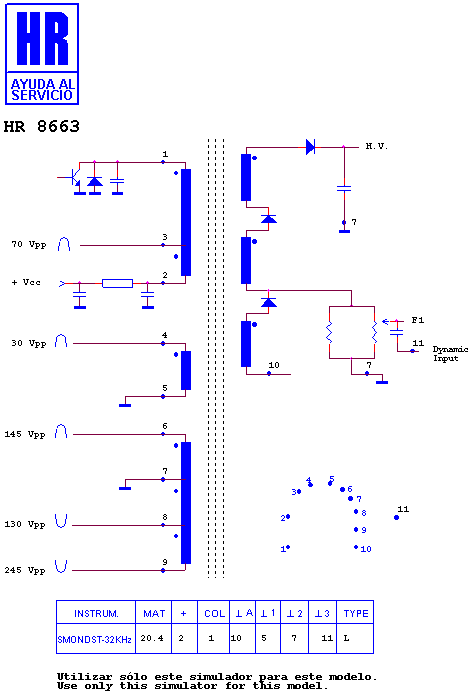 Schematic diagram for HR 8663