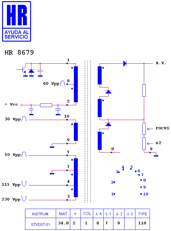 Schematic diagram for HR 8679