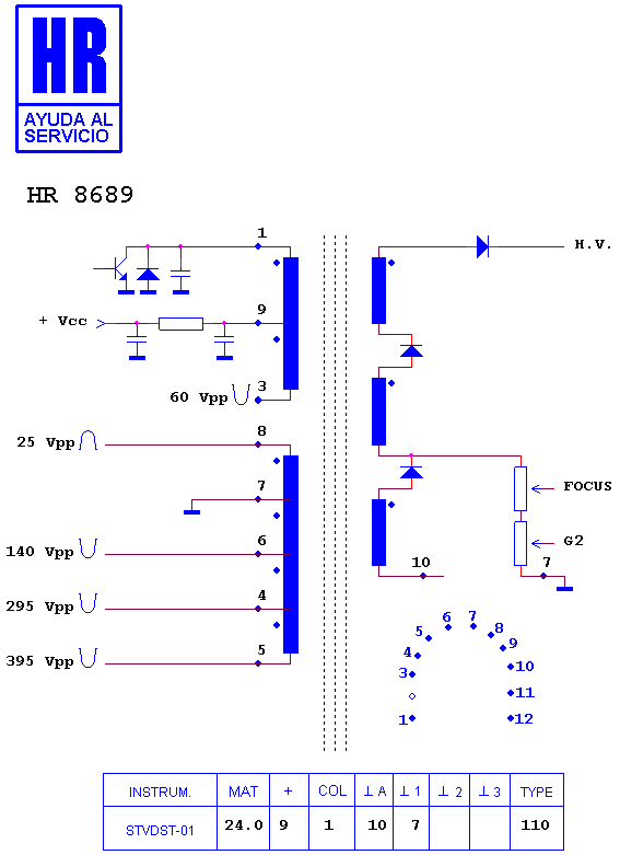 Schematic diagram for HR 8689