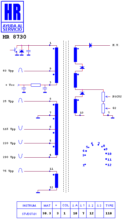 Schematic diagram for HR 8730