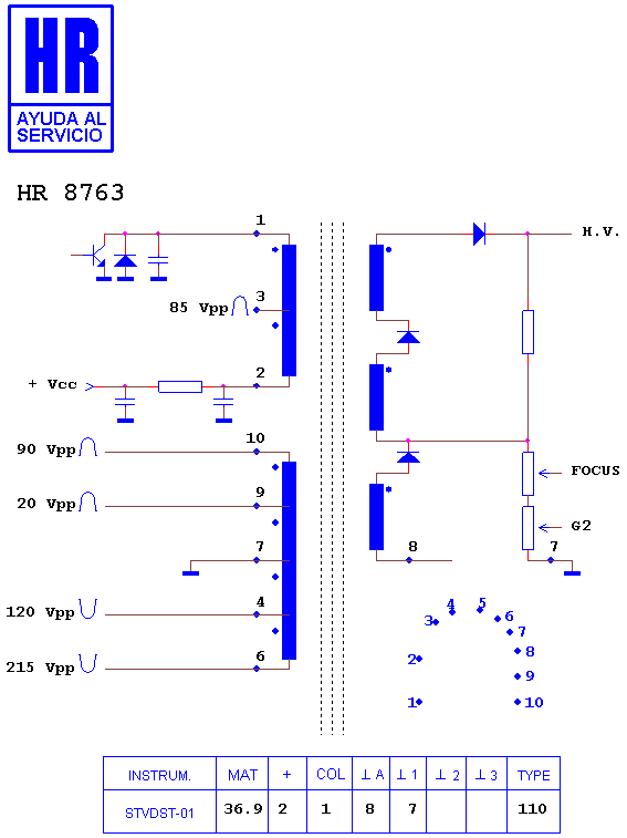 Schematic diagram for HR 8763