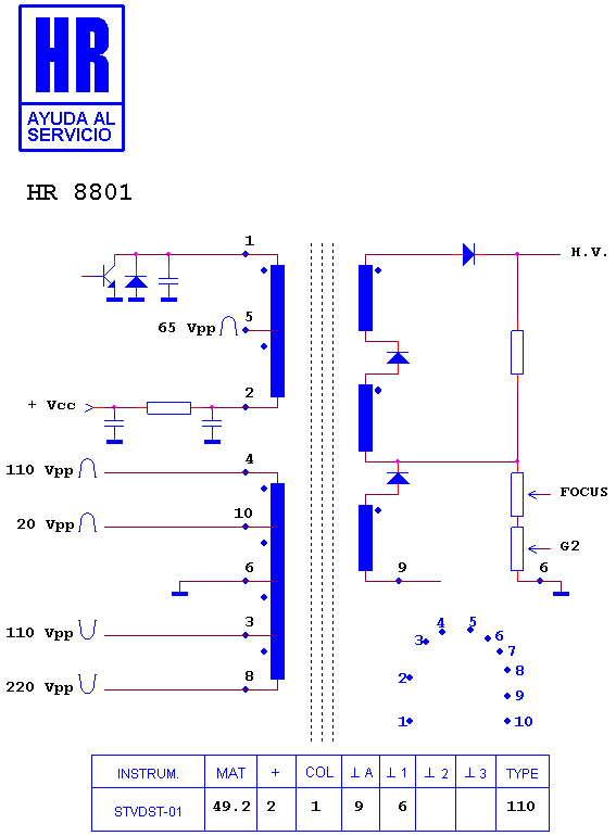 Schematic diagram for HR 8801