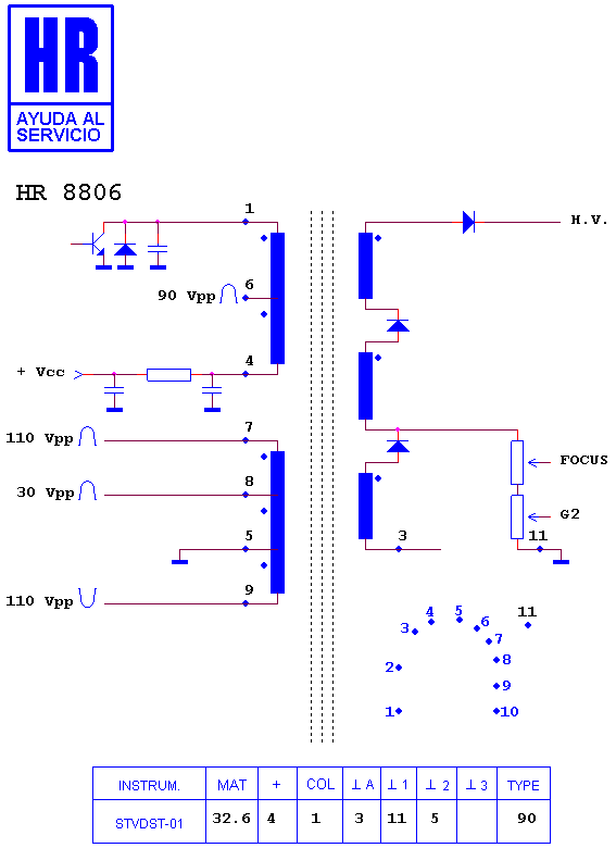 Schematic diagram for HR 8806
