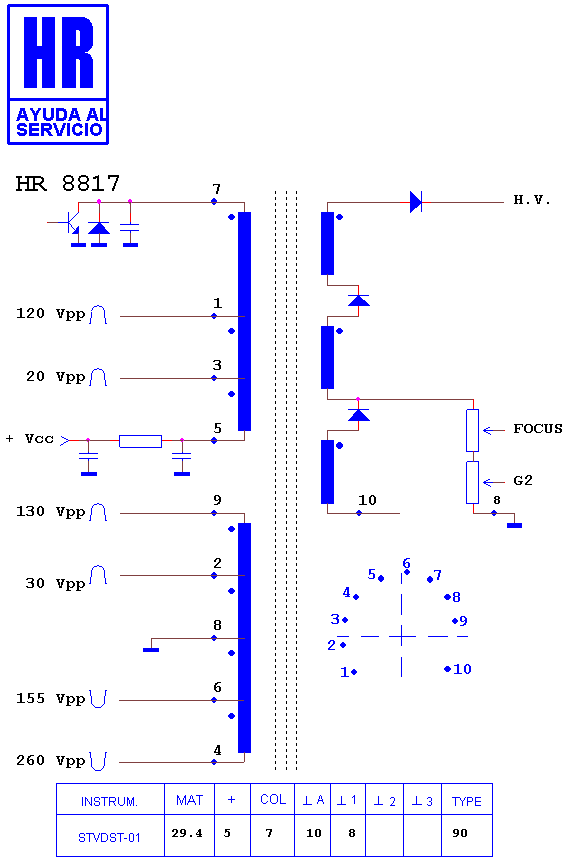 Schematic diagram for HR 8817