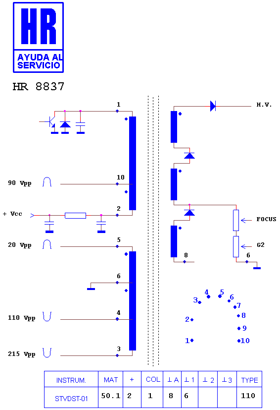 Schematic diagram for HR 8837