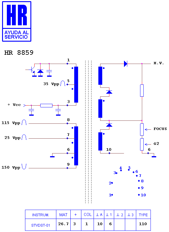 Schematic diagram for HR 8859