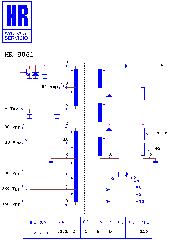 Schematic diagram for HR 8861