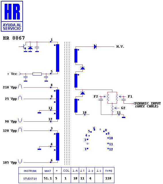 Schematic diagram for HR 8867