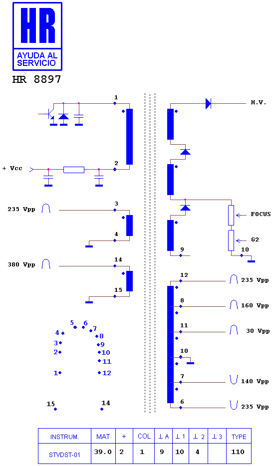 Schematic diagram for HR 8897