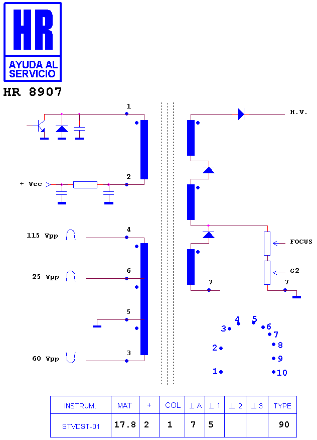 Schematic diagram for HR 8907