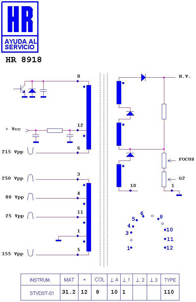 Schematic diagram for HR 8918