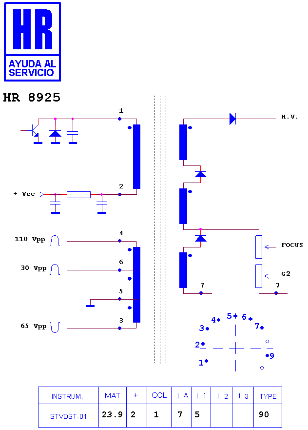 Schematic diagram for HR 8925