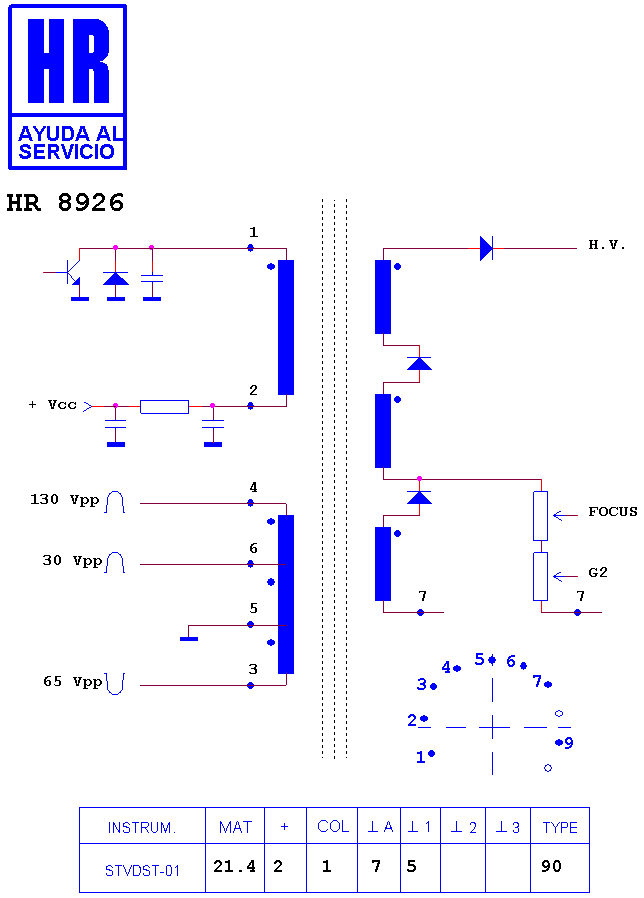 Schematic diagram for HR 8926