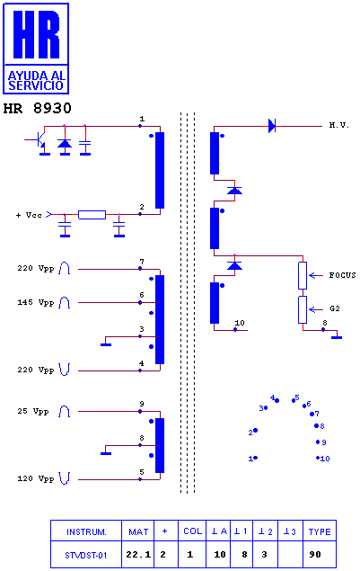Schematic diagram for HR 8930