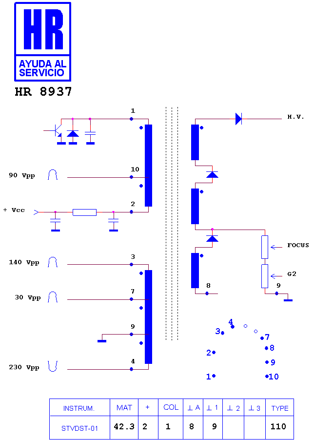 Schematic diagram for HR 8937