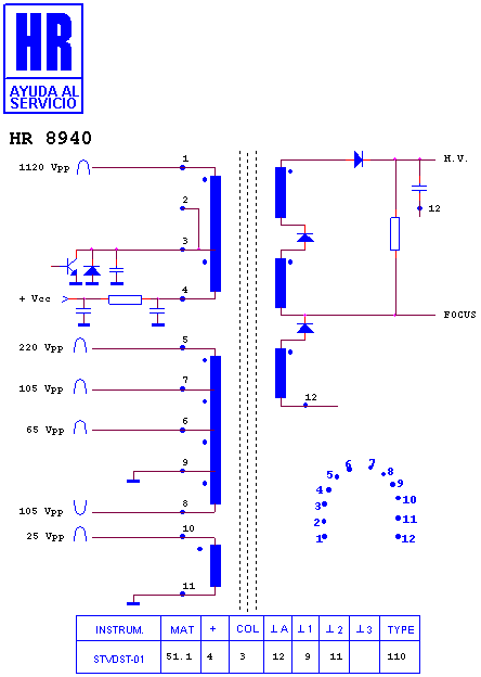 Schematic diagram for HR 8940