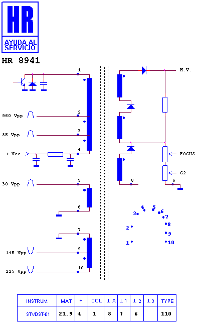 Schematic diagram for HR 8941