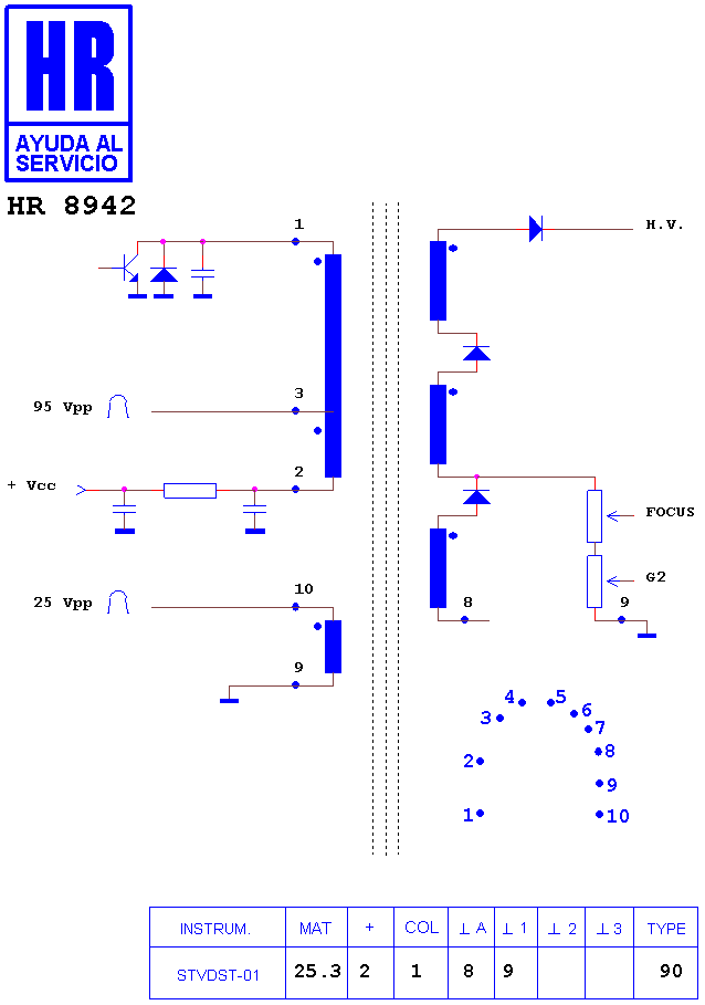Schematic diagram for HR 8942
