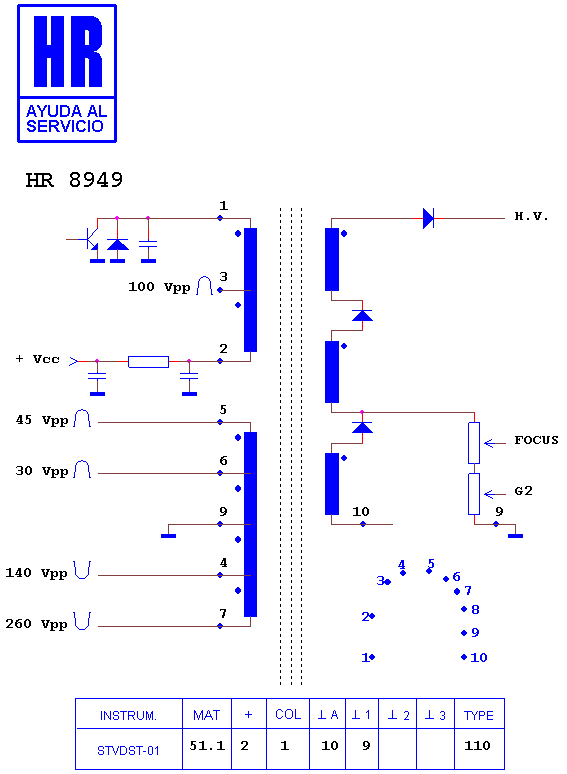 Schematic diagram for HR 8949