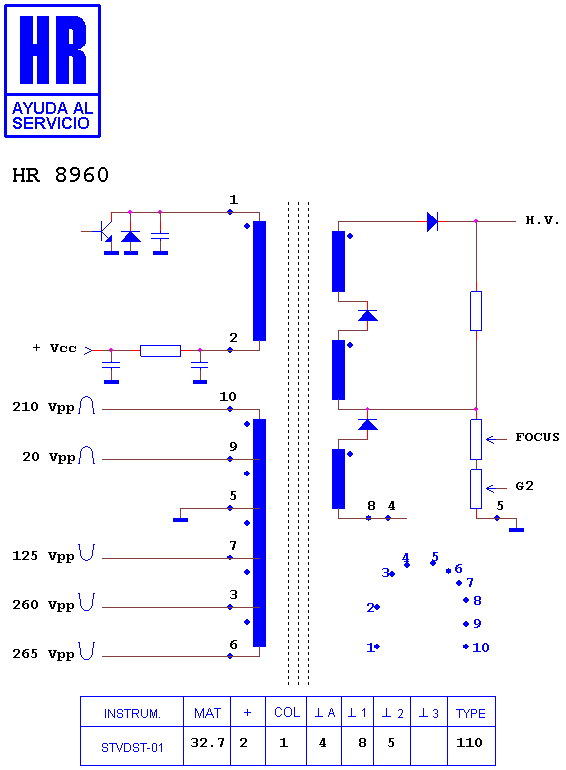 Schematic diagram for HR 8960