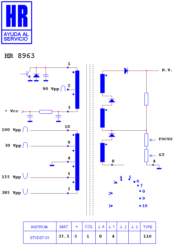 Schematic diagram for HR 8963