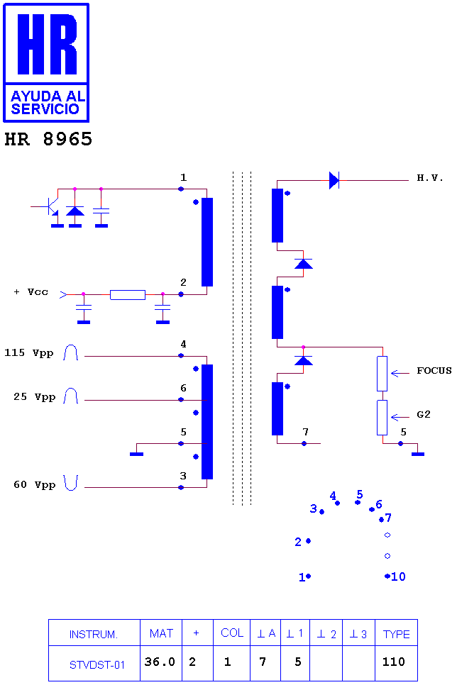 Schematic diagram for HR 8965