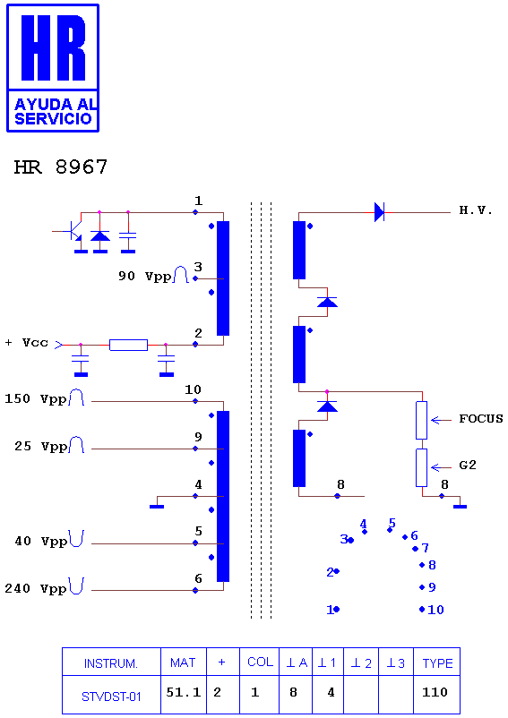 Schematic diagram for HR 8967