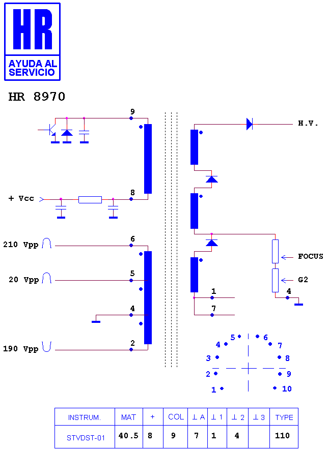 Schematic diagram for HR 8970