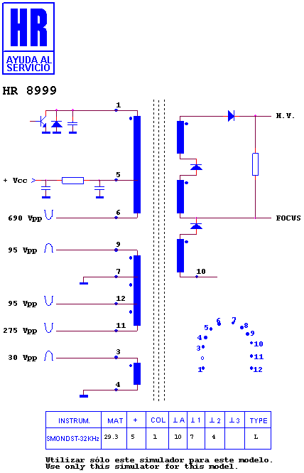 Schematic diagram for HR 8999