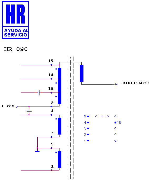 Schematic diagram for HR 090