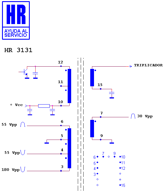 Schematic diagram for HR 3131