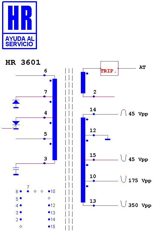 Schematic diagram for HR 3601