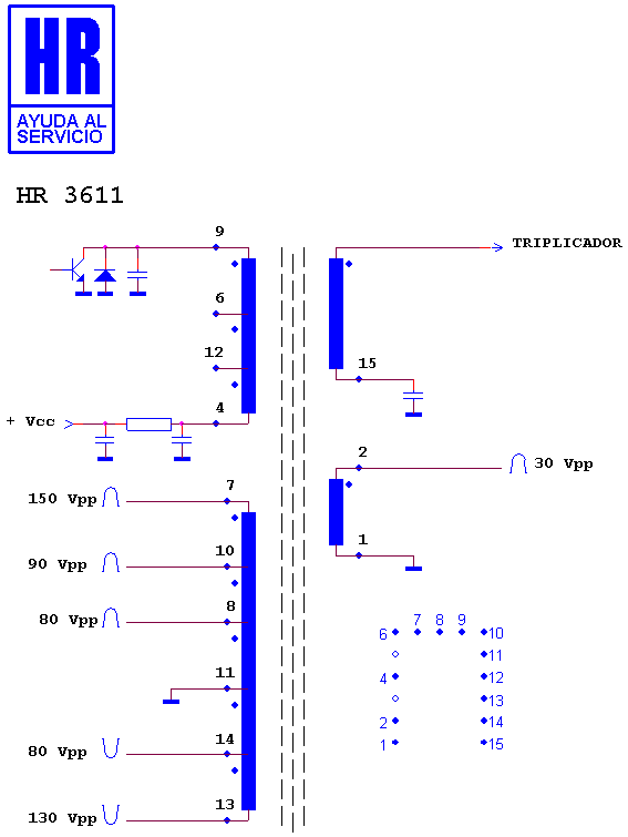 Schematic diagram for HR 3611