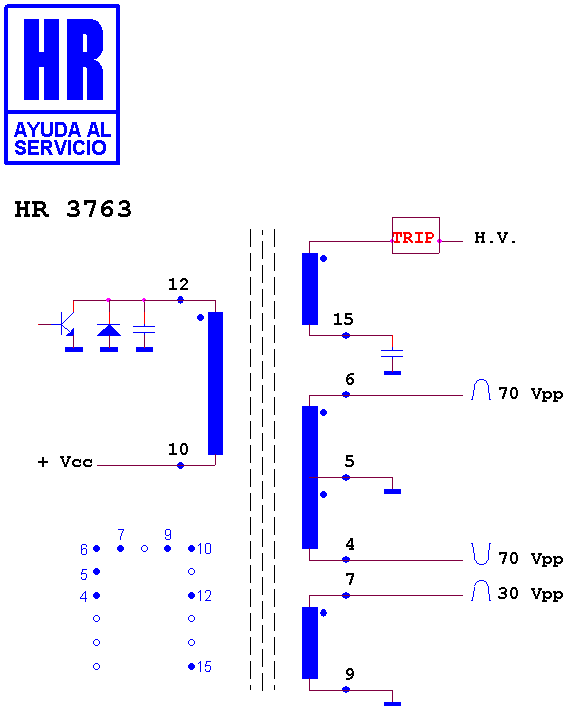 Schematic diagram for HR 3763