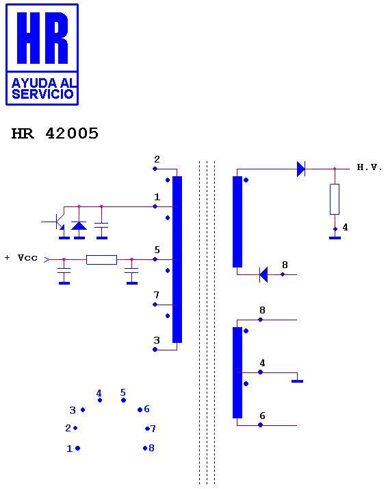Schematic diagram for HR 42005