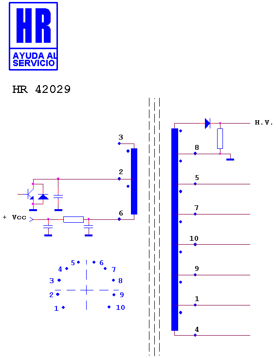Schematic diagram for HR 42029